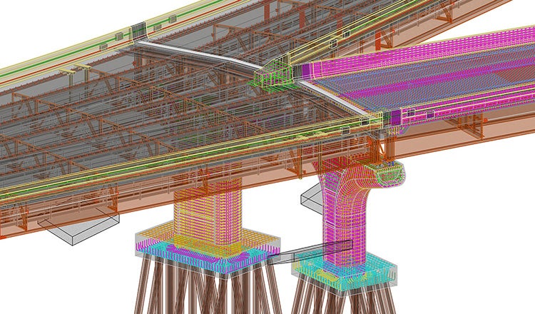 BIM designs used in bridge development