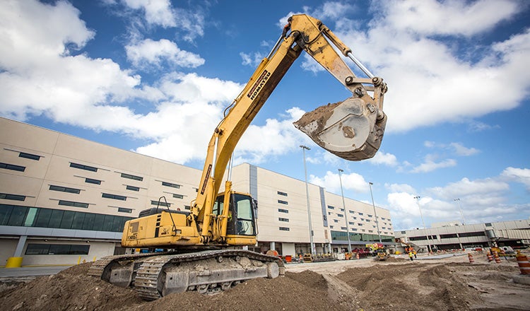 construction at Terminal 1 modernization at Fort Lauderdale-Hollywood International Airport