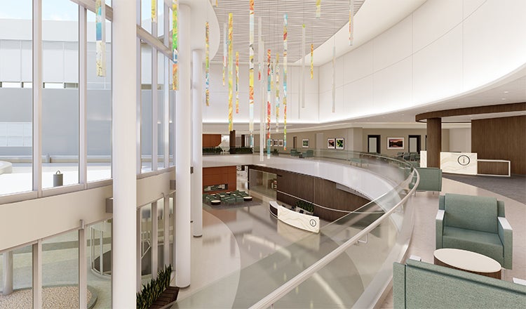 Intermountain Health Lutheran Medical Center Replacement Hospital Lobby Above View