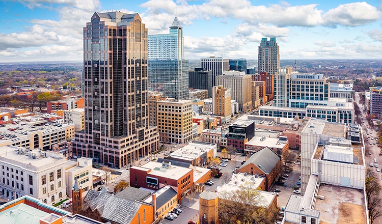 Raleigh skyline