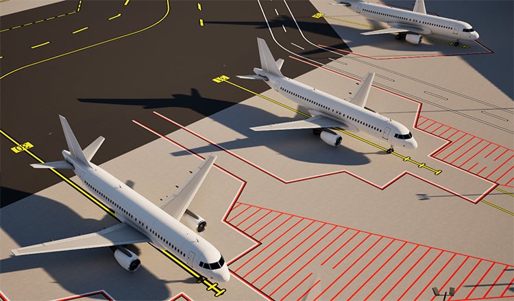 airport visualization of airfield