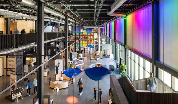 Interior Image of the Kiewit Luminarium