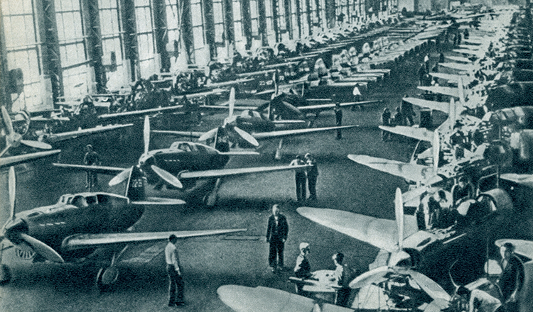 Airplane factory from World War II