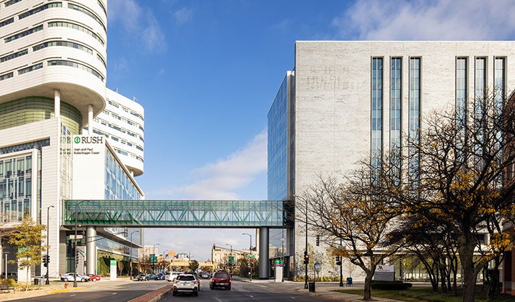 Rush University Medical Center Joan and Paul Rubschlager Building Exterior