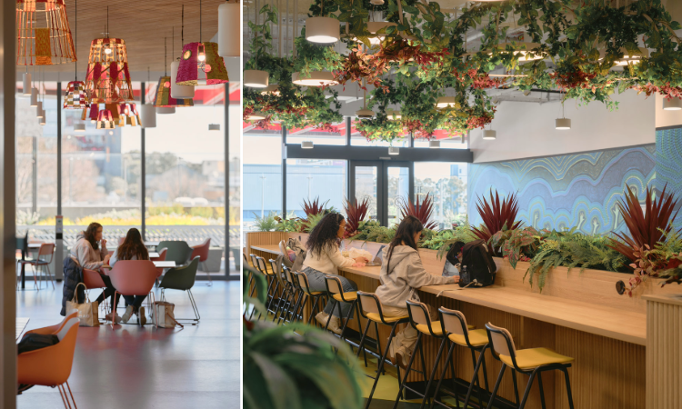 interior photographs of learning spaces at Bankstown City campus