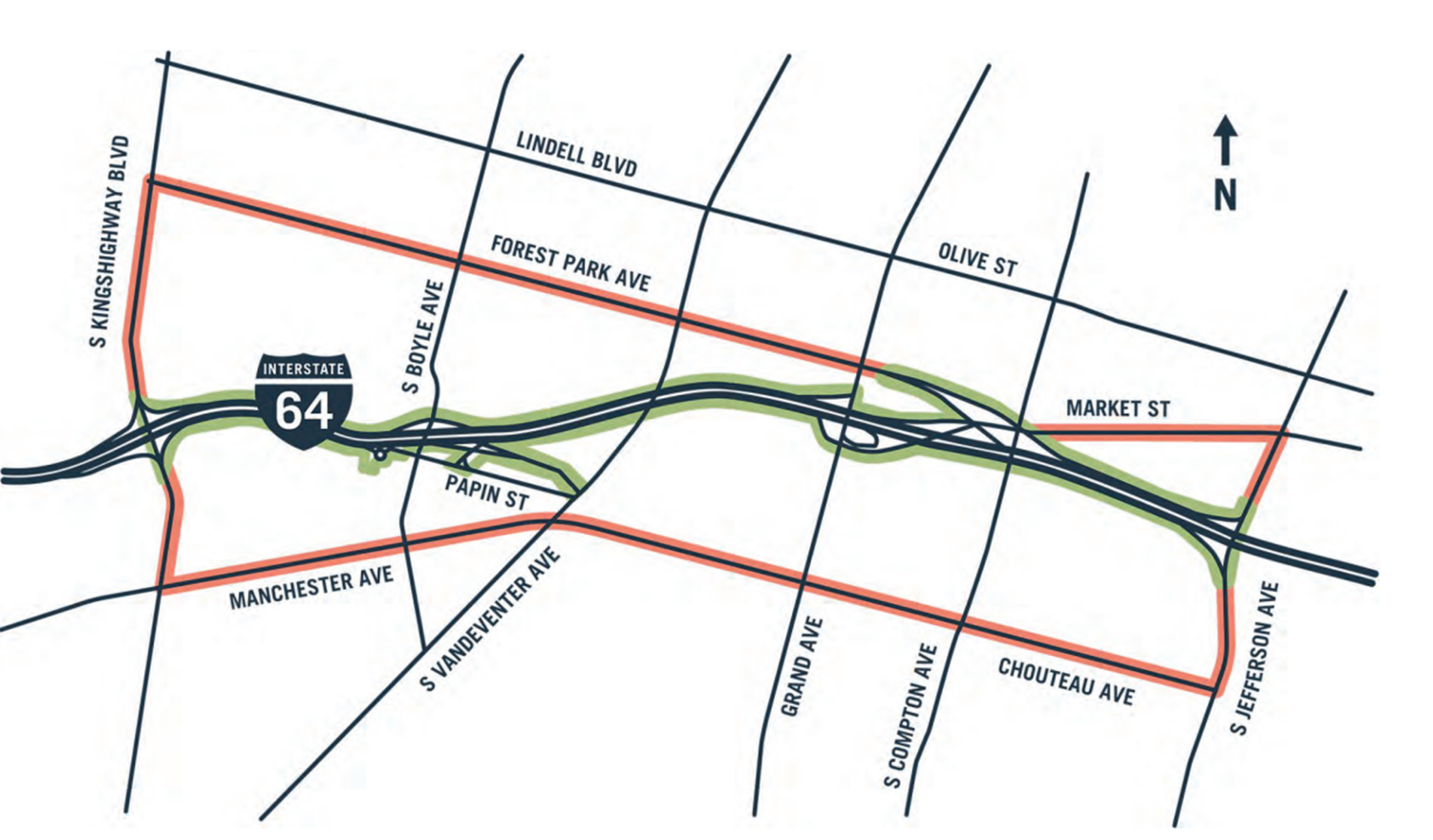 Map with roads